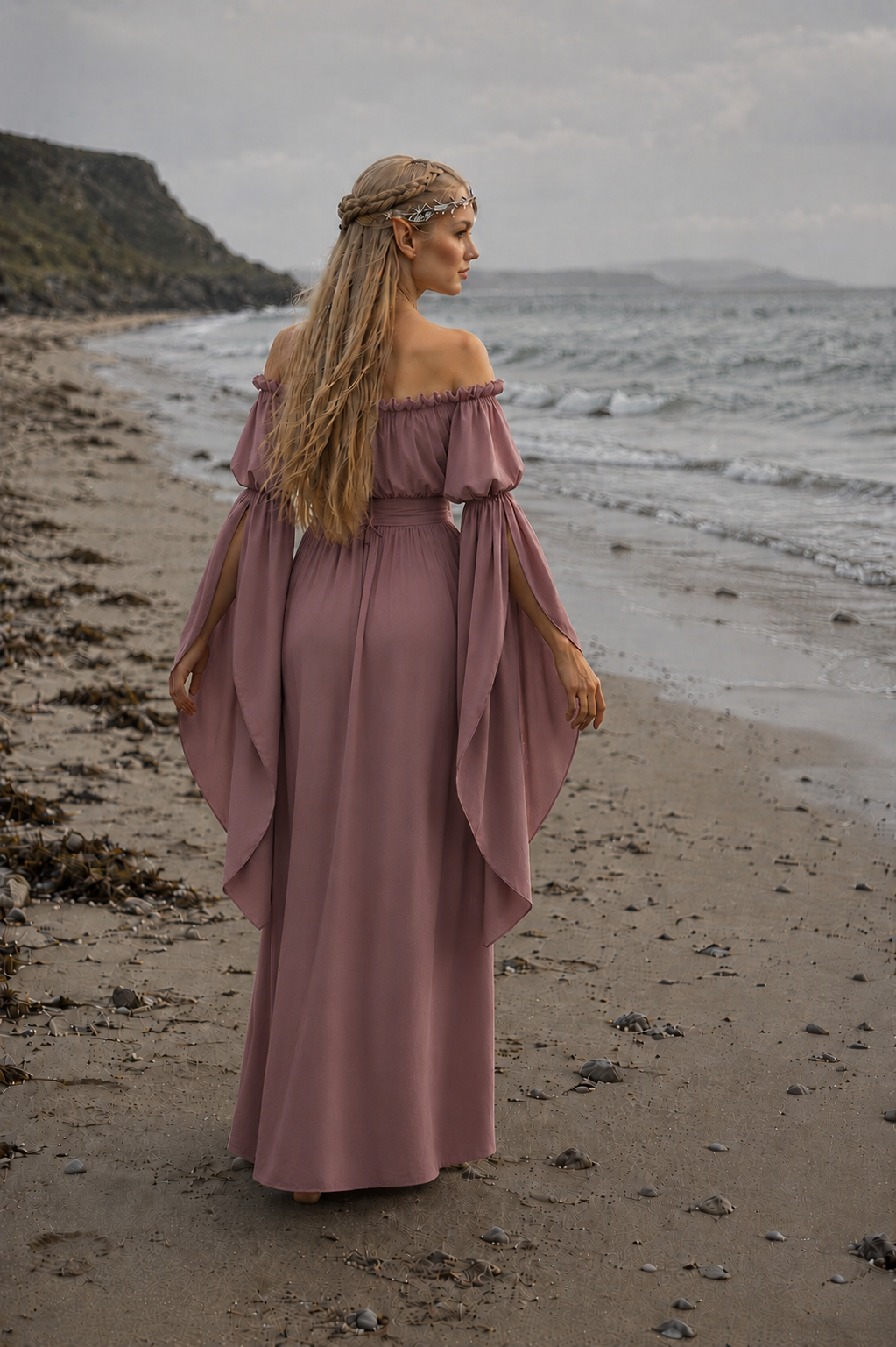 THE CELTIC Renaissance Medieval Chemise Dress Fantasy Fairy Gown Cottagecore