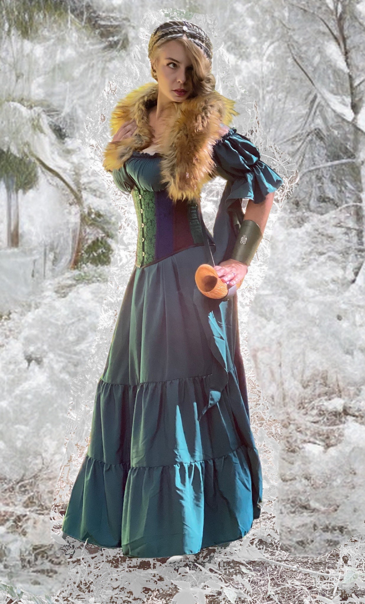 Women 's Renaissance Earth Goddess Ren Faire Medieval Fanta