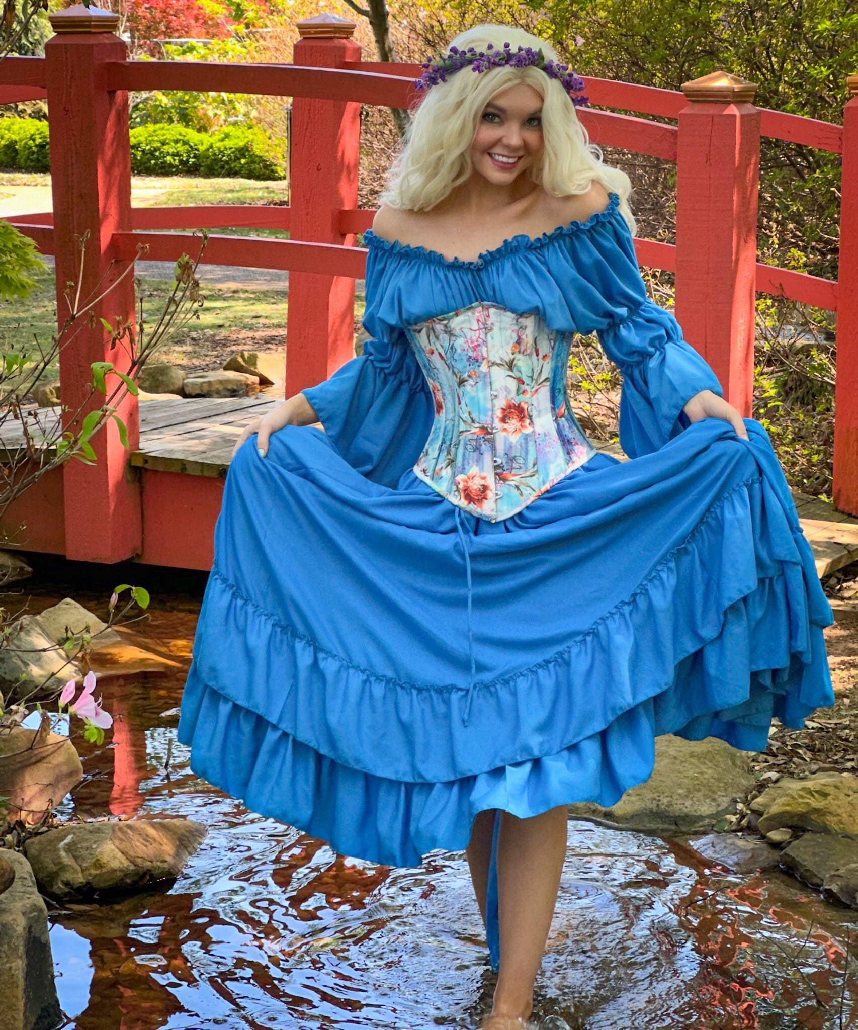 Women’s Renaissance Corset Costume - Ren Faire - Medieval Fantasy - Fairy- Cosplay - The “Midsummer Night Dream" - Reminisce Brand