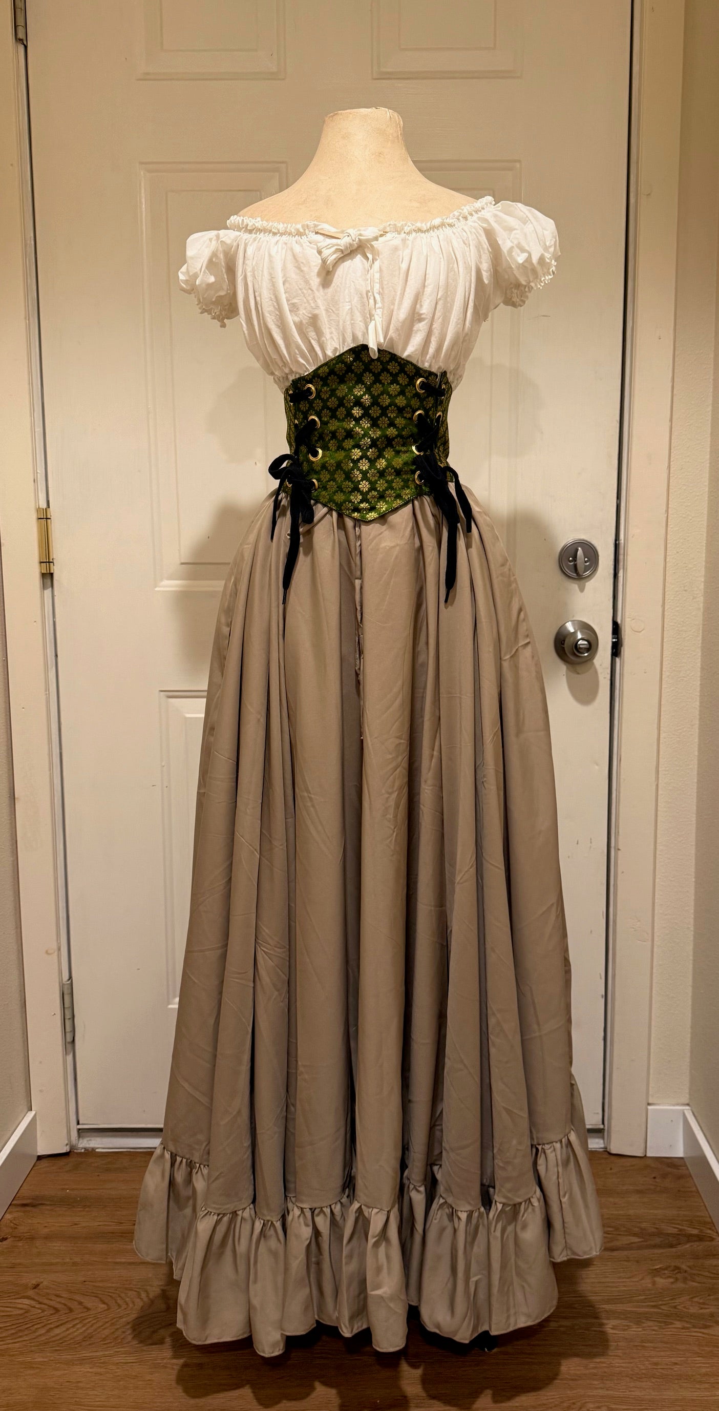 Ruffle Skirt- Blouse- Cincher