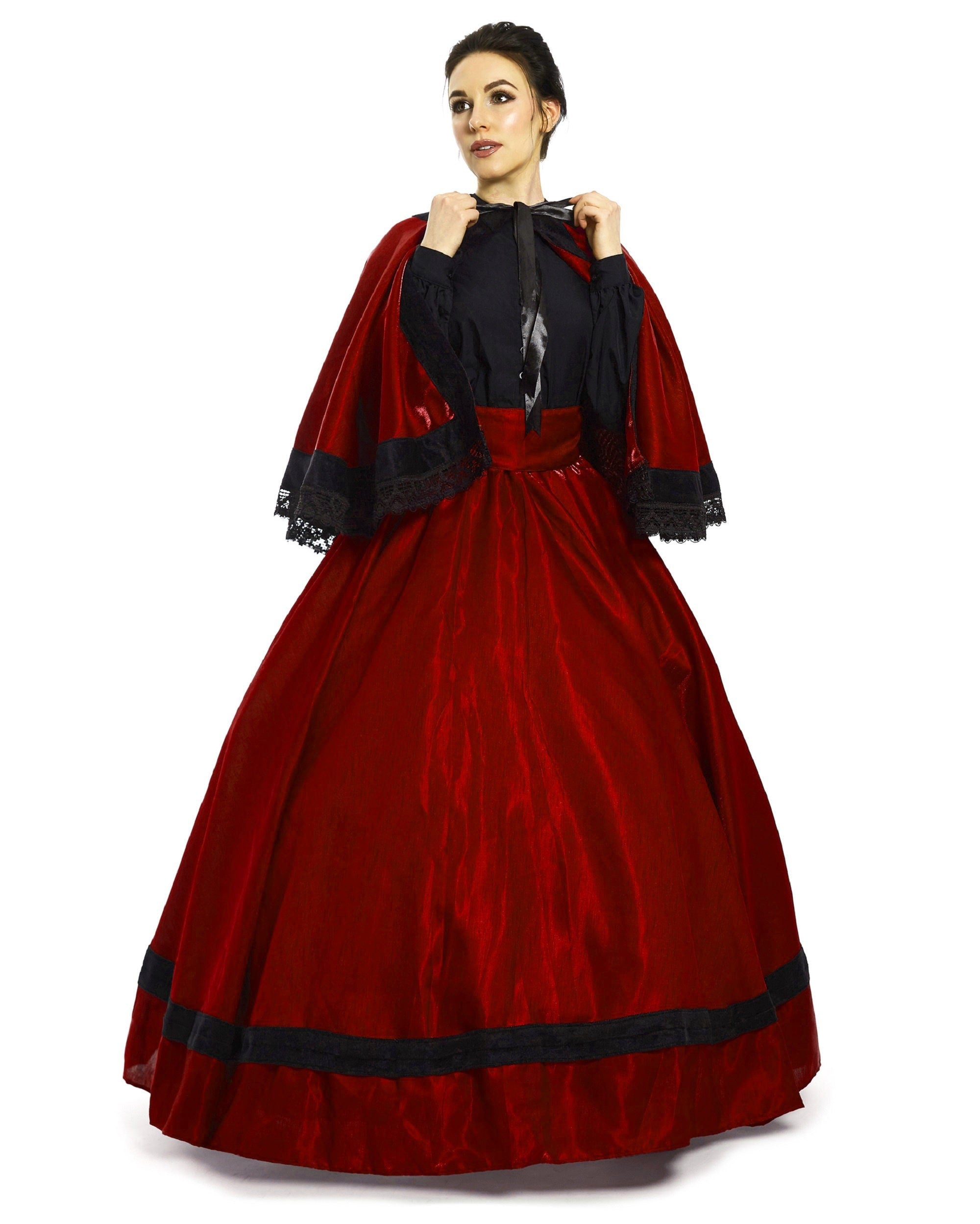Civil War Historical Reenactment Dickens Victorian Women Costume
