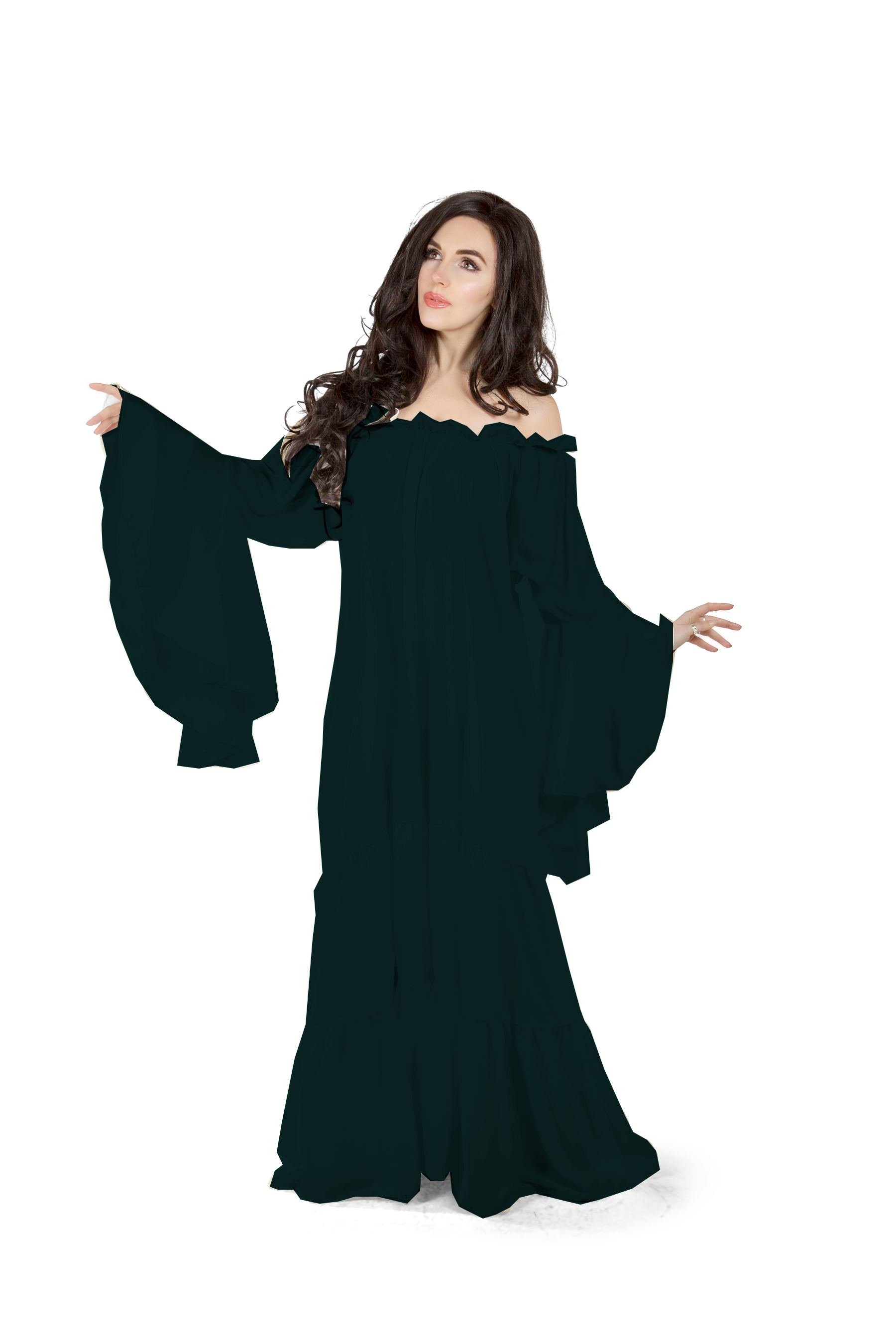 Renaissance Faire Costume Chemise Mythic Sleeve Chemise Tiered Dress