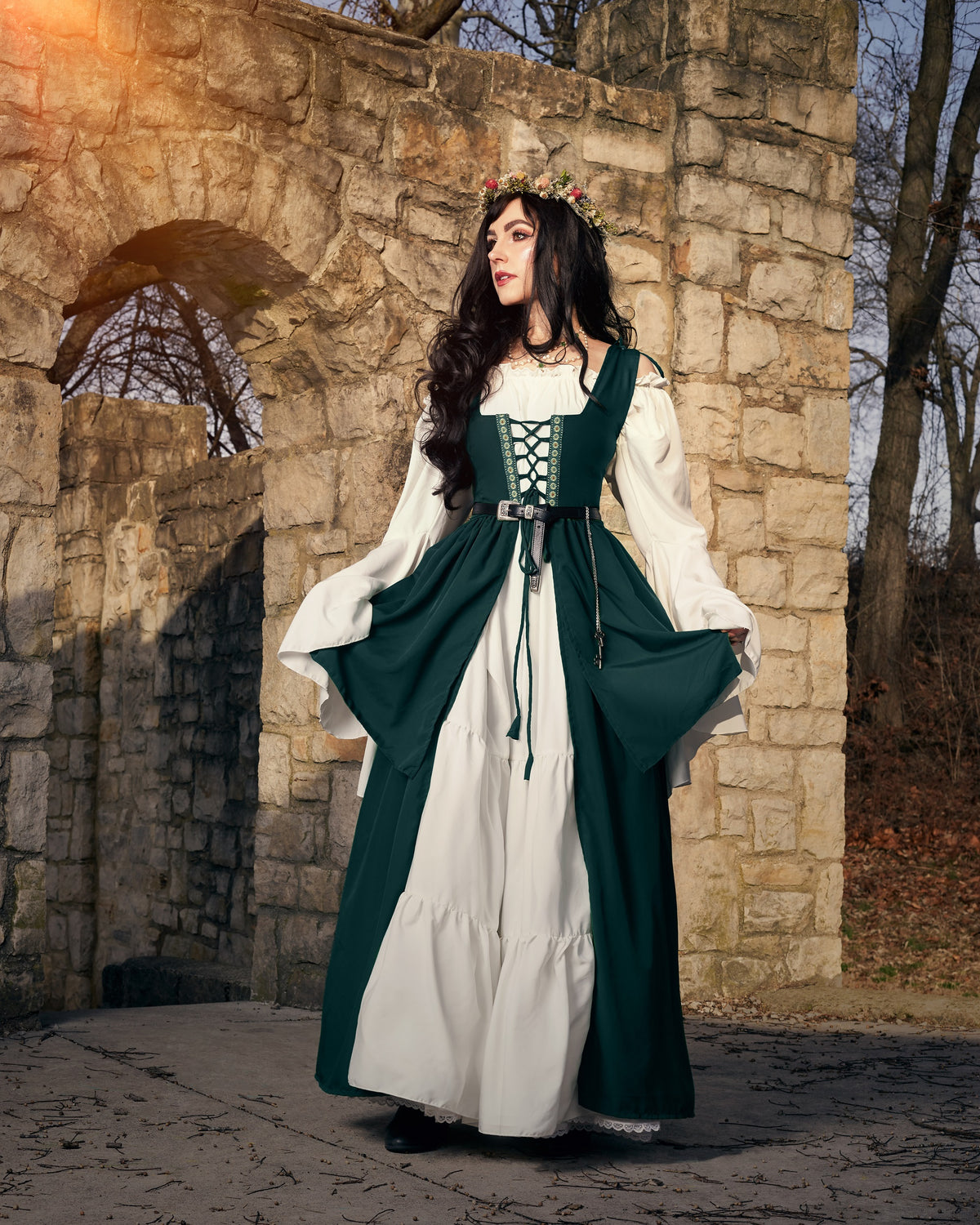 Medieval Reeve Costume Mythic Layered Medieval Renaissance Faire Costume Set