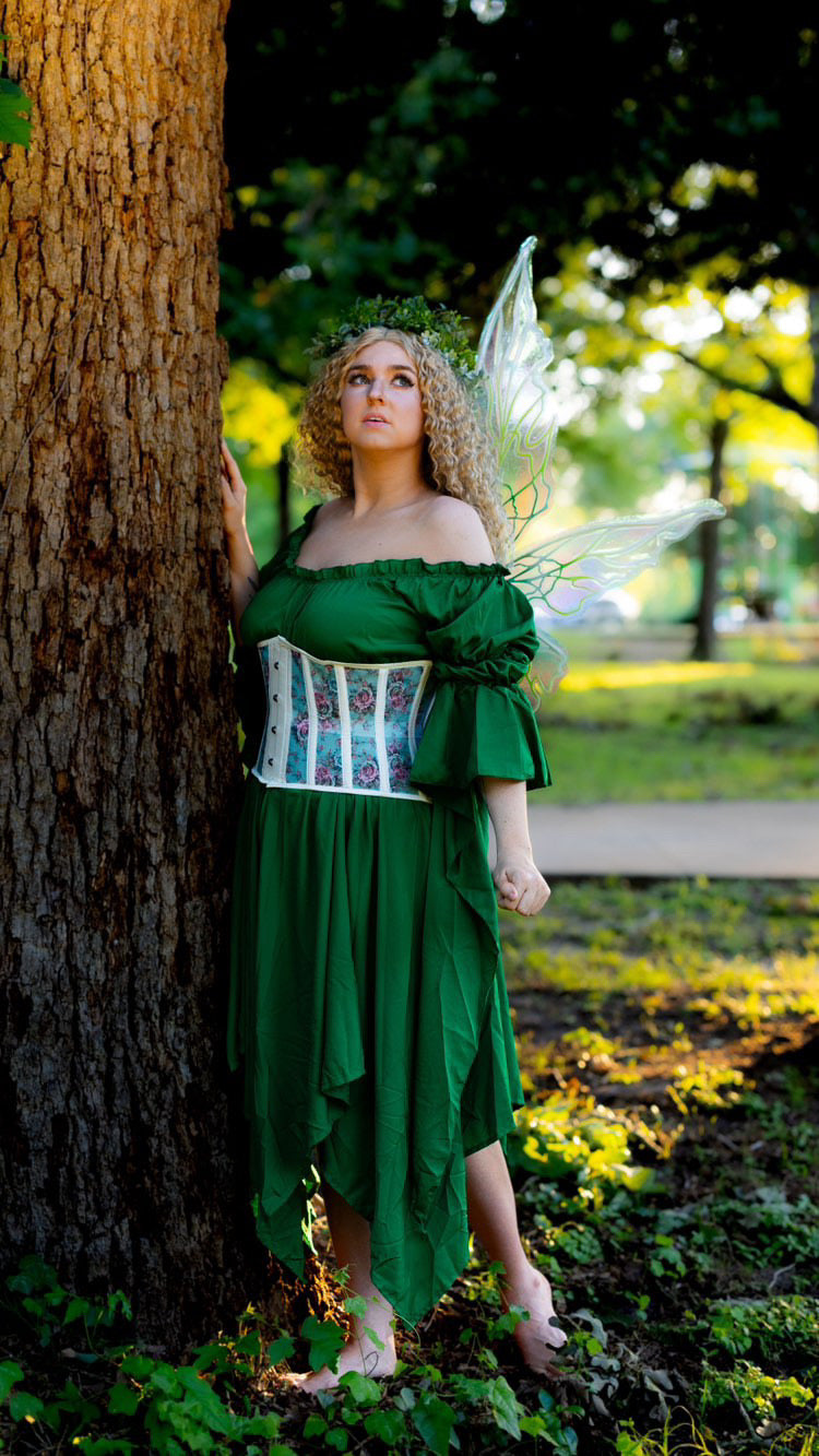 Green Fairy of the Garden Fantasy Faire Corset Costume