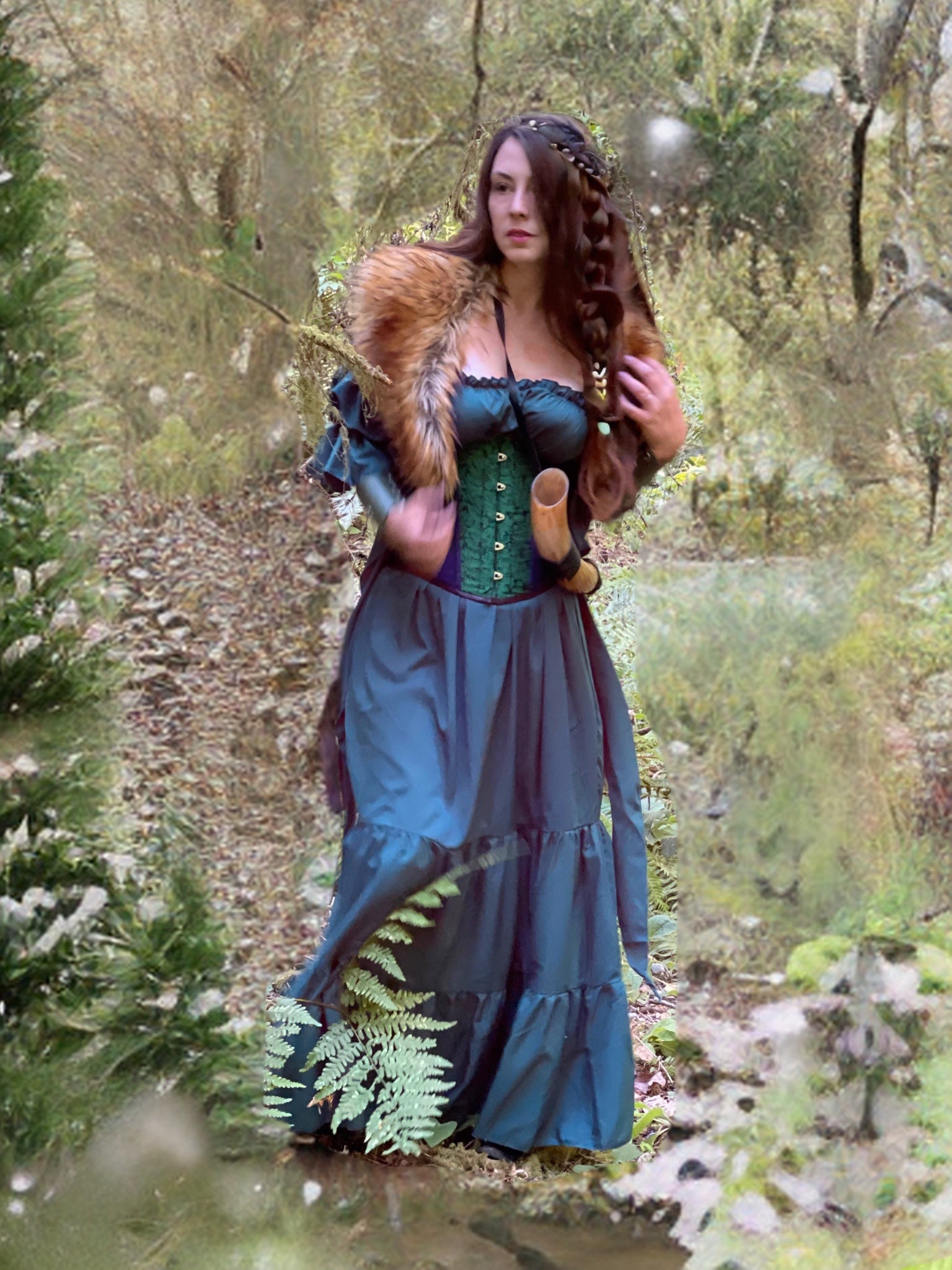 Women s Renaissance Earth Goddess Costume. Ren Faire Medieval Fanta