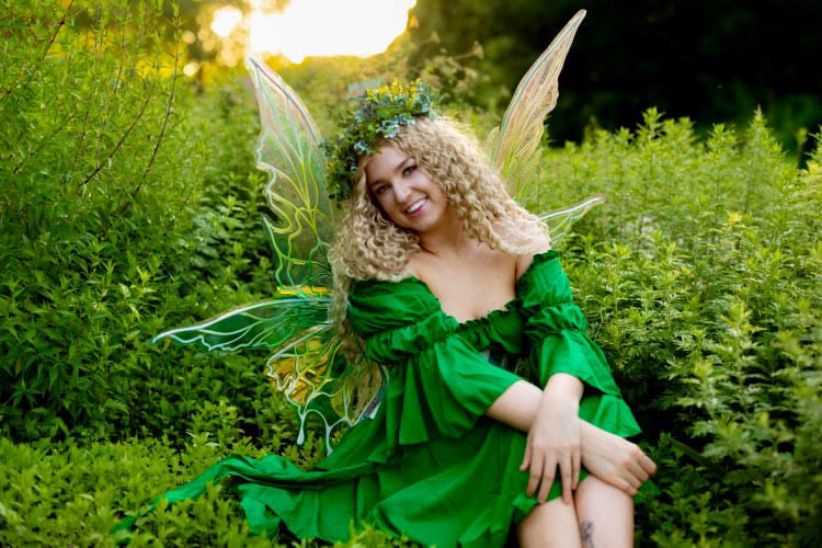 Green Fairy of the Garden Fantasy Faire Corset Costume