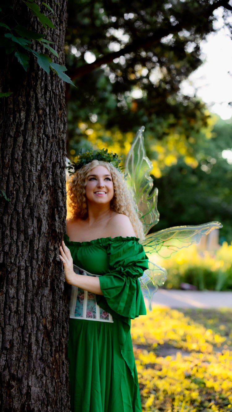 Green Fairy of the Garden Fantasy Faire Corset Costume