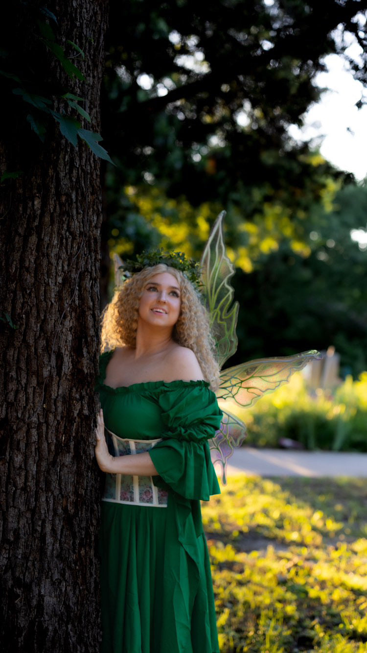 Green Fairy of the Garden Fantasy Faire Corset Costume