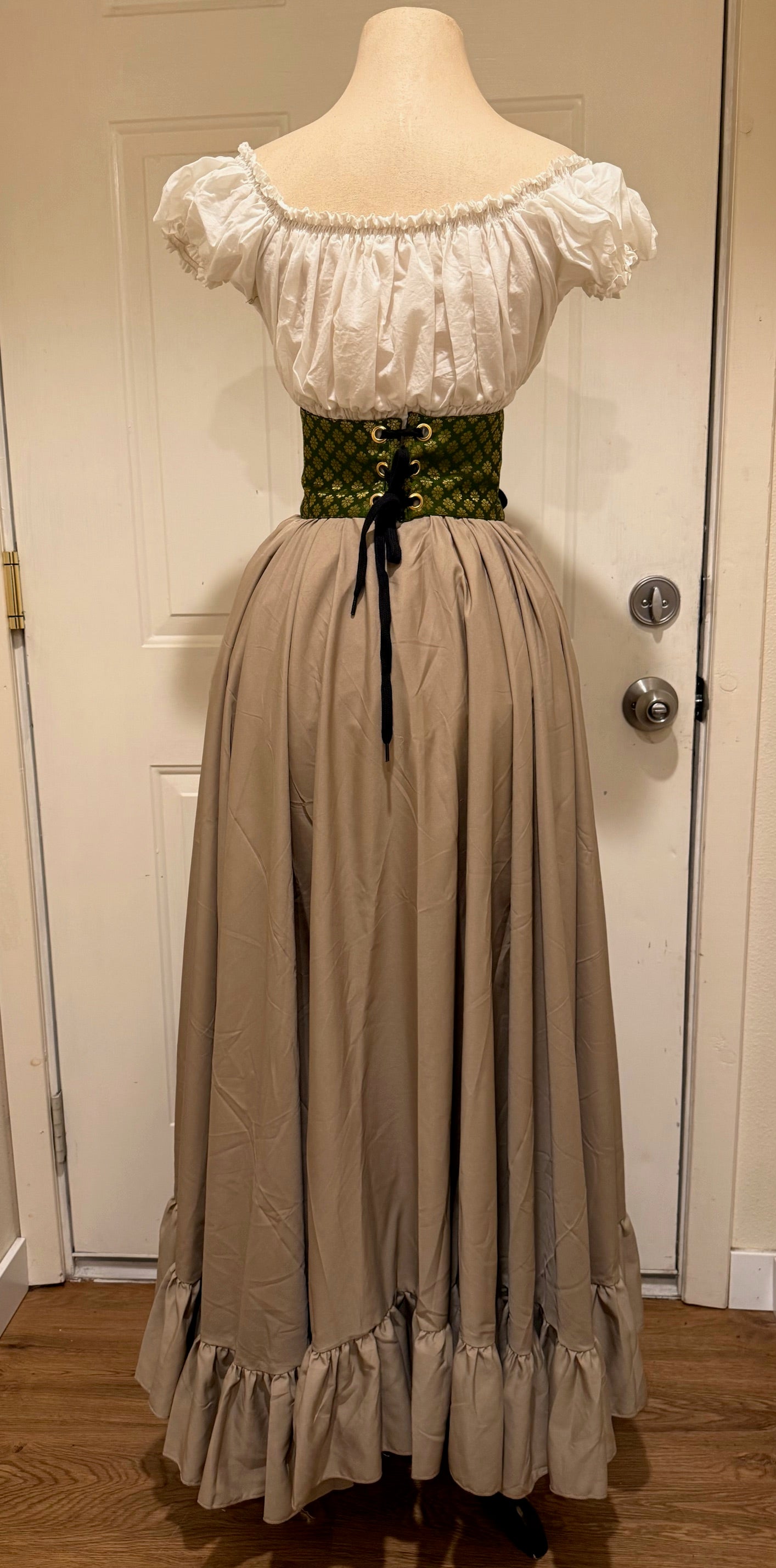 Ruffle Skirt- Blouse- Cincher