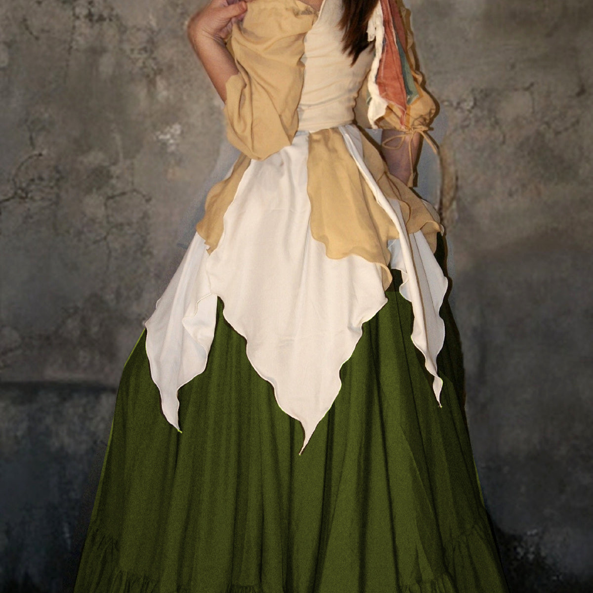 Renaissance Woman 5 Piece Costume - Renn Fair Peasant Dress