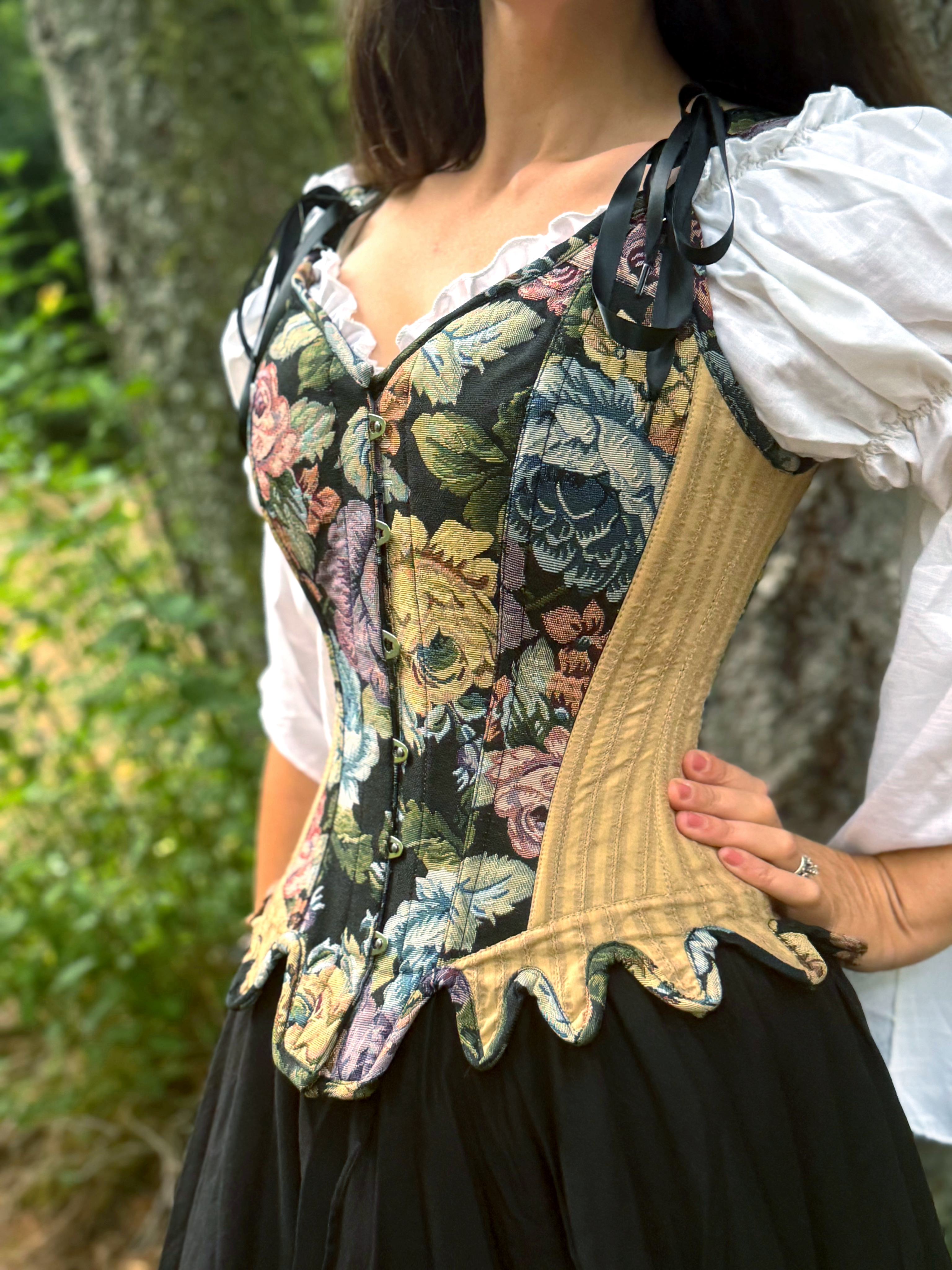 The Scarborough - Women Renaissance Corset - Cotton Skirt - Costume - Medieval Fantasy Cosplay -