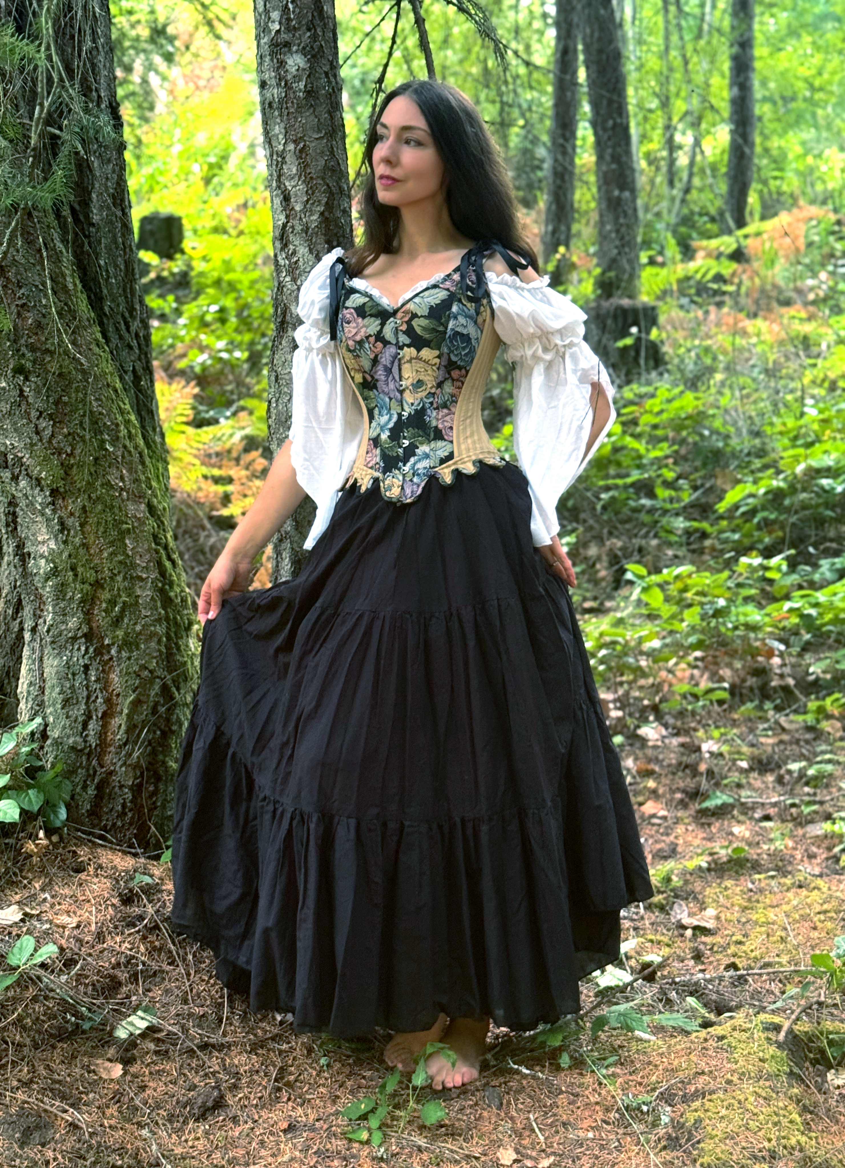 The Scarborough - Women Renaissance Corset - Cotton Skirt - Costume - Medieval Fantasy Cosplay -