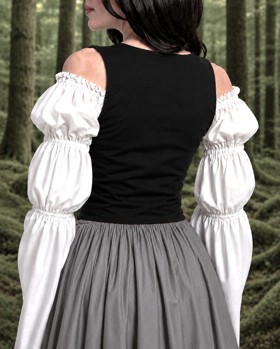 Cotton Bodice - Renaissance Faire Costume - For Medieval Dress Fantasy Cosplay -Reminisce Brand