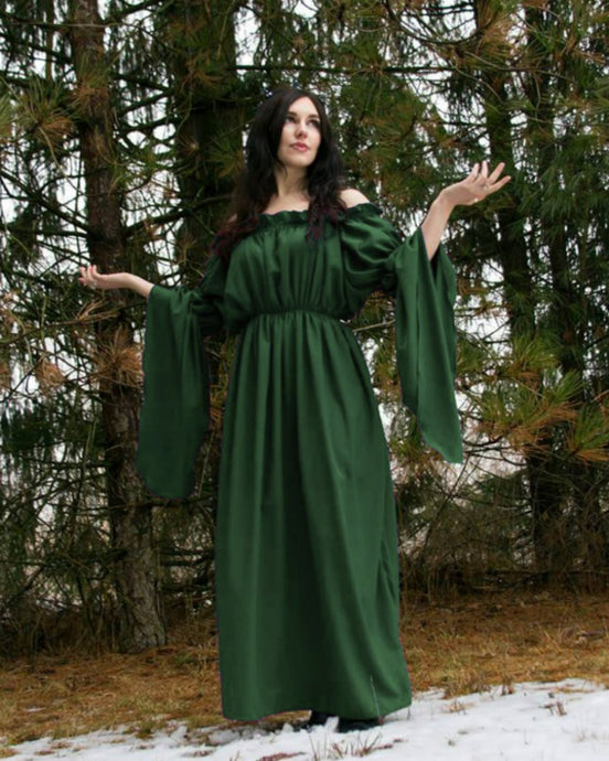 THE CELTIC Renaissance Medieval Chemise Dress Fantasy Fairy Gown Cottagecore