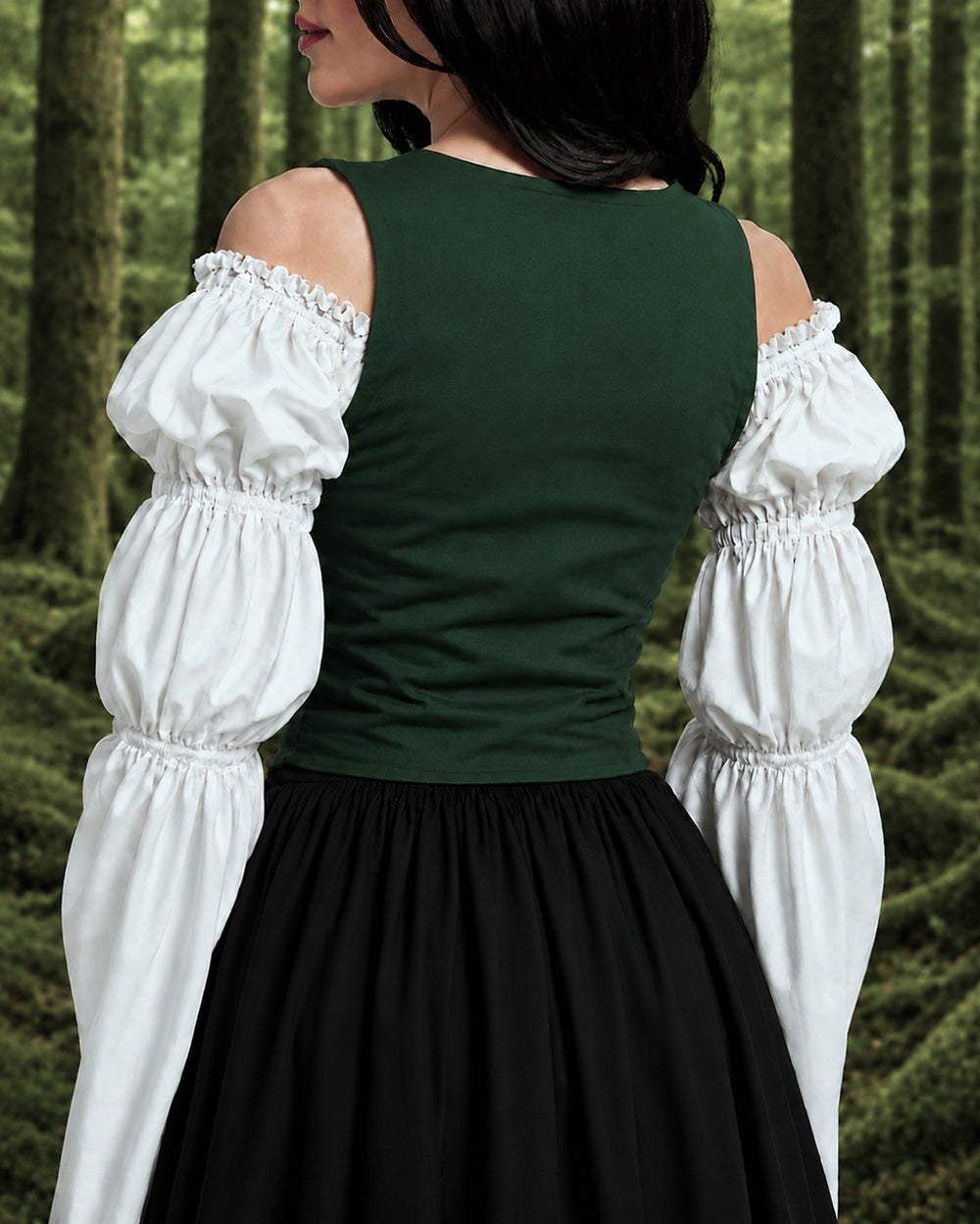 Cotton Bodice - Renaissance Faire Costume - For Medieval Dress Fantasy Cosplay -Reminisce Brand