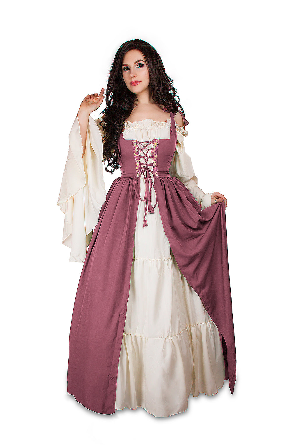 Renaissance Faire 2 piece Full Costume Irish Dress & Long-Sleeved Chemise