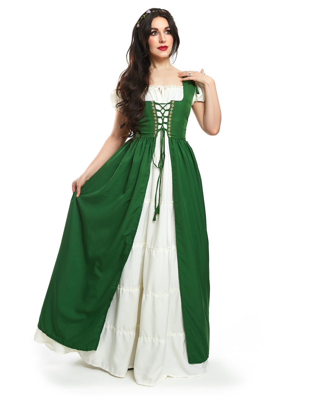 Renaissance Faire Dress Medieval Costume OverDress & Boho Chemise Set –  Reminisce