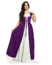 Renaissance Faire Dress Medieval Costume OverDress & Boho Chemise Set