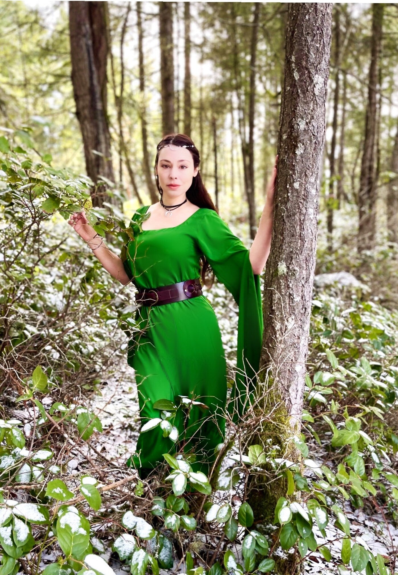 Reminisce - Faerie Women’s Medieval Viking Dress - Renaissance Faire Costume - Fairy Elf Cosplay Chemise