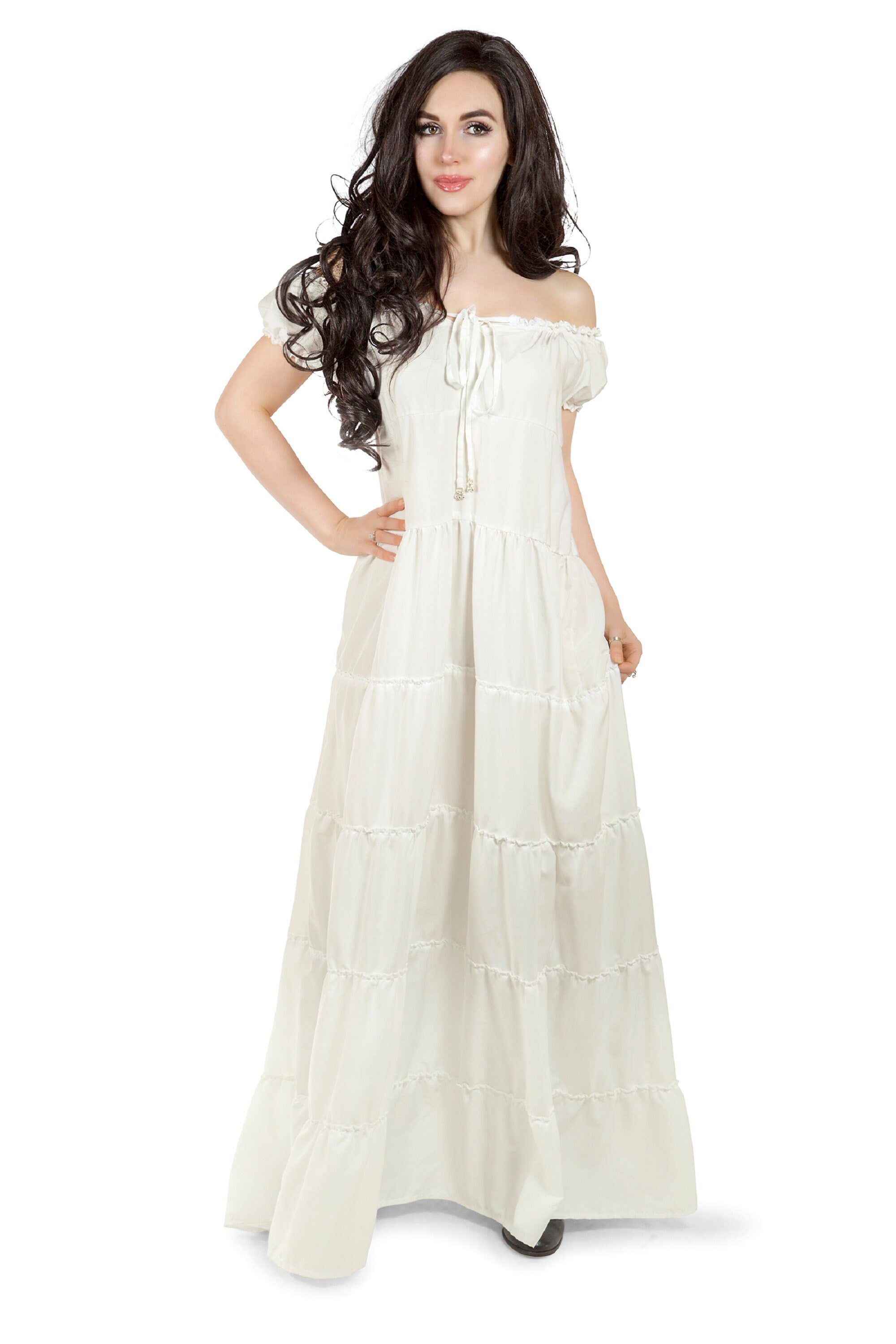 Reminisce Bohemian Dress Renaissance Loose Fitting Peasant Gown Cottagecore
