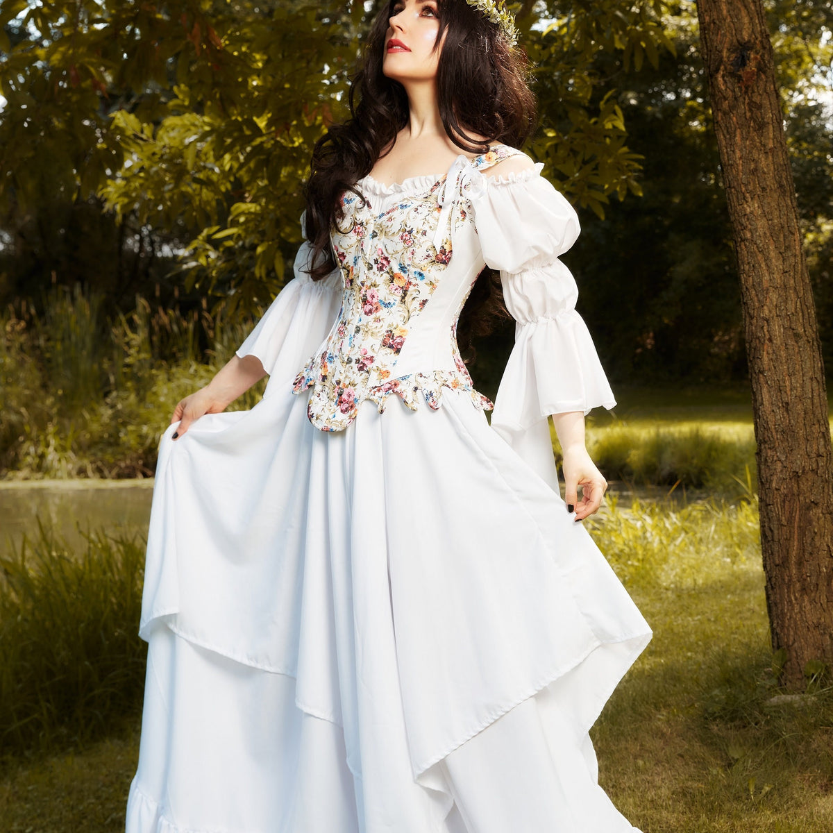 fantasy dresses for women MEOWCOS Renaissance Costume Medieval Dark Elf Costume Retro Halter Neck Maxi Dress : Clothing, Shoes & Jewelry The full fantasy dresses for women Tinker